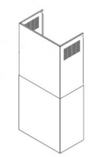 Extensie telescopica de perete pentru mascarea tubulaturii FALMEC H=185+185 mm