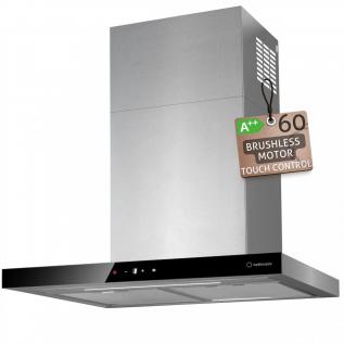 Hota de perete Turbionaire Ama 60 SS TMA60WS, Motor 800 mc/h, Clasa A++, Motor brushless, Inox, Control Touch, Iluminare LED 4000K, 3 viteze + Boost