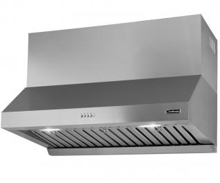 Hota de perete Turbionaire Cook 90 Pro TCK90WPS, Motor Brushless 800 mc/h, Clasa energetica A++, Filtre Baffle Avansate din inox, Colector de grasimi, Control electronic, Iluminare Led, 3 viteze+Boost, 90 cm, inox