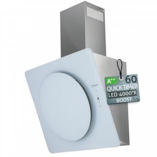 Hota de perete Turbionaire Lisa 60 TIS60WW, Alba, Motor brushless 800 mc/h, Clasa A++, Quick Timer, Display digital, Control tactil, Iluminare LED 4000K, Aspiratie circulara, 3 viteze +Boost, Filtru Aluminiu in 5 straturi