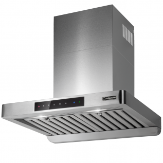 Hota de perete Turbionaire Tech 60 Pro TTE60WPS, Motor 800 mc/h, Clasa A++, Functionare automata, Senzor monitorizare temperatura, Functie curatare aer, Iluminare LED, 3 viteze, Boost si Super boost, 60 cm, Inox