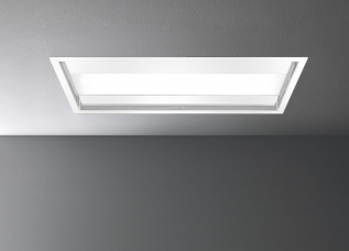 Hota de plafon FALMEC NUVOLA L=90 cm,Culoare Alba,  Fara motor, Telecomanda inclusa, Dynamic LED Light, Inox AISI 304 Garantie 5 ani, Fabricatie Italia, Aspiratie perimetrala
