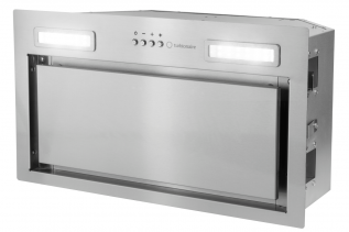 Hota incorporabila Turbionaire Amira 50, Motor 600 mc/h, Clasa A++, Motor Brushless, Iluminare LED 4000K, Aspiratie perimetrala, Control electronic, 3 viteze + Boost, Filtru Inox si Aluminiu in 5 straturi, Silentioasa