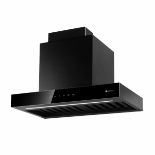 Hota Kompatic by Turbionaire, Riva 60 KRV60BI, Incorporabila sub corpul suspendat, Motor Brushless 800mc/h, Clasa A+++, Filtre Baffle Avansate, Touch Control, Refulare verticala/orizontala, 3 viteze, Boost si Super Boost, Neagra