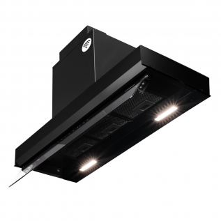 Hota incorporabila Turbionaire Enia 90 Plus TNP90BB, Motor Brushless 800mc/h, WIFI, Clasa A+, Functie curatare aer, Reminder curatare/schimbare filtru, Control tactil pe panoul mobil, Refulare verticala/orizontala, Finisaj negru