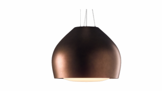 Hota insula cu tehnologie Circle.Tech FALMEC SOPHIE 54 cm, 600 mc/h, cu finisaj cupru vintage, cu functionare in recirculare
