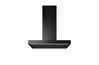 Hota insula FALMEC PLANE NO-DROP Neagra L=90 cm, Motor 800 mc/h, Inox AISI 304, Sistem anti-condensare patentat No-Drop, Iluminare LED, Inox AISI 304, Garantie 5 ani, Fabricatie Italia