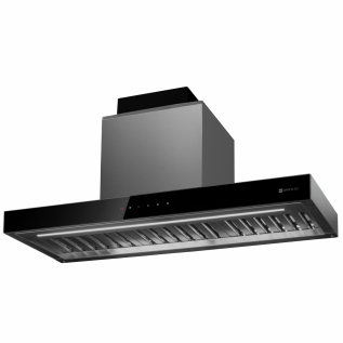 Hota Kompatic by Turbionaire, Riva 90 KRV90SI, Incorporabila sub corpul suspendat, Motor Brushless 800mc/h, Clasa A+++, LED-uri ajustabile, Filtre Baffle Avansate, Touch Control, Refulare verticala/orizontala, 3 viteze, Boost si Super Boost, Inox