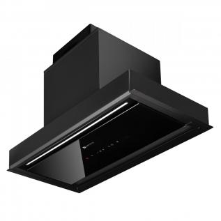 Hota incorporabila Kompatic by Turbionaire, Yara 60 KPYR60BIB, Motor 800mc/h, Clasa A+, Control prin Gesturi si Touch, Sistem anti-condens No Drip, Telecomanda, Functie curatare aer, Iluminare LED ajustabila, 60 cm, Negru mat