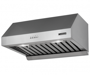 Hota semi-incorporabila Turbionaire Cook 60 Pro TCK60WPS, Motor Brushless 800 mc/h, Clasa energetica A++, Filtre Baffle Avansate din inox, Colector de grasimi, Control electronic, Iluminare Led, 3 viteze+Boost, 60 cm, inox