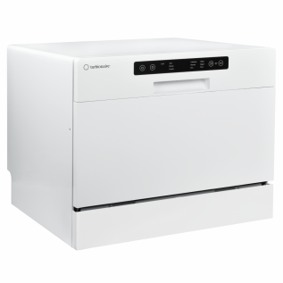 Masina de spalat vase compacta Turbionaire AVA 6 TPDSAVA6CT, 6 seturi, 6 programe, Clasa D, Mod eco, Indicator umplere sare, Indicator umplere agent de clatire, Dedurizator apa, Spalare eficienta tip 360°, Restart, 55 cm