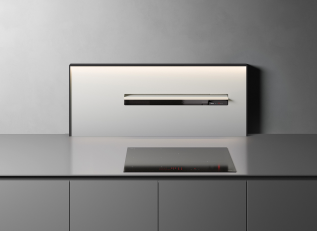 Panou modul alb 150 cm, cu aspirare pe partea dreapta Falmec KACL.1008#NRSFF  pentru hota FALMEC AIR WALL