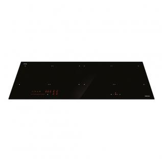 Plita Inductie Falmec Panoramic 88 cm, Sticla Ceramica Neagra, 4 Zone de Gatit, Functii Avansate: Automata, Boost, Bridge, Chef, Timer, Senzor Pan, Touch Control, Instalare Flush sau Pe Blat