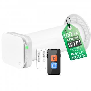 Recuperator de caldura Turbionaire Trend HRV 100 WMW, WIFI, Senzor de umiditate, Telecomanda, Timer, 8 viteze, Mod Sleep, Motor DC Brushless, 100 mm, Funcție Auto, Flux de aer reversibil, Garantie 60 luni Recuperator de caldura Turbionaire Trend HRV 100 WMW, WIFI, Senzor de umiditate, Telecomanda, Timer, 8 viteze, Mod Sleep, Motor DC Brushless, 100 mm, Funcție Auto, Flux de aer reversibil, Garantie 60 luni