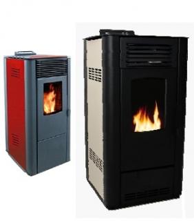 Soba cu peleti 7 kW cu carcasa din metal