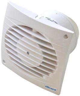 Ventilator casnic ELICENT Ministyle 100GT, Clapeta antiretur, Timer,  Fabricatie Italia, Debit 90 mc/h 