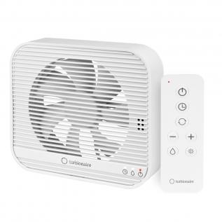 Ventilator de baie Turbionaire Axio 1012 HTR, multifuncțional, Debit aer max. 161mc/h, Senzor umiditate si Timer reglabil, Functie ventilatie continua, Telecomanda, 8 viteze, Conectori si clapete antiretur 100mm si 120mm, Max. 9.2W, Alb