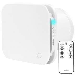 Ventilator de baie multifuncțional Turbionaire Trend Plus 100 WM, Telecomanda, Consum max. 5.7W, 7 viteze + Boost, Motor DC Brushless, Clapeta anti retur, Timer reglabil, Debit aer 85mc/h, Silentios, Diametru 100mm, Garantie 60 luni