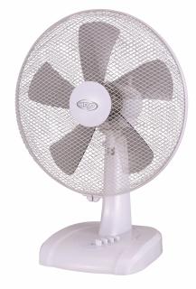 Ventilator de birou Argo Ginger White, Debit 3033 mc/h, Oscilatie, Timer, 3 trepte de viteza, 50 W