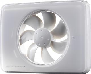 Ventilator FRESH Intellivent 2.0 de culoare alba, Garantie 5 ani, Timer reglabil, Auto-control al umiditatii, Consum 5 W, 134mc/h, Maxim 21 dB(A), Fabricatie Suedia