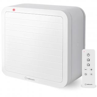 Ventilator reversibil Turbionaire FLEX 300 RVS TF300ARR, Telecomanda, Timer ajustabil, Jaluzele automate, 6 viteze, Debit aer 800 mc/h - evacuare si 632 mc/h - aspiratie, Functie Ventilatie Naturala, Indicator LED, Montaj fererestra/perete, Alb mat