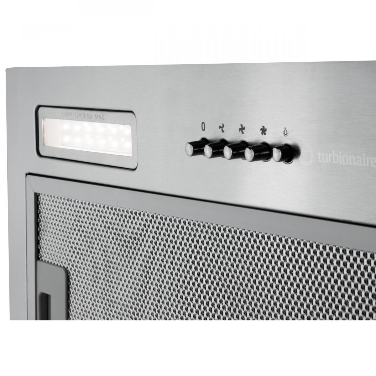 Hota incorporabila Turbionaire Luna 50, iluminare LED, filtru 5 straturi - Intax