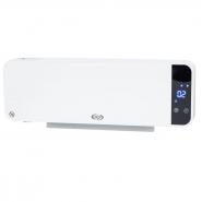 Aeroterma de perete cu rezistenta ceramica ARGO SLEEK 2000W, IPX2, Termostat digital, Telecomanda, Timer programabil, Display digital LED, Flaps automat pentru directionare aer