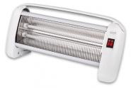 Aeroterma electrica cu 2 elemente Quartz Argo Betsy Alb 1200W, 2 moduri de functionare, Grila de protectie metalica, 2 trepte de putere