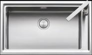 Chiuveta BARAZZA Easy 1LES91P 86x51 cm cu 1 cuva, Radius 15, Fabricatie Italia, Adancime cuva 215mm, Cuve cu radius