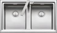 Chiuveta BARAZZA Easy 1LES92Q 86x51 cm cu 2 cuve, Fabricatie Italia, Adancime cuva 215