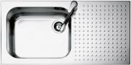 Chiuveta BARAZZA Select 1IS10060/1D 100x50 cm cu 1 cuva si suprafata suport pe partea dreapta, Fabricatie Italia