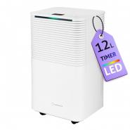 Dezumidificator Turbionaire EPI 12, 12 l/24h, Finisaj ABS Mat, Higrostat incorporat, Garantie 3 ani, Control digital tactil, Indicator luminos umiditate, Rezervor 2l, 120 m³/h, Timer, Display LED