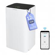 Dezumidificator Turbionaire SENSO N12 WiFi ION, 12 l/24h, Purificare prin Ionizare, Silentios 38 dB, Rezervor 2l, 120 m³/h, Control electronic, Indicator luminos LED umiditate, Timer, Display digital, Garantie 3 ani