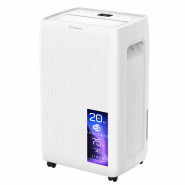 Dezumidificator Turbionaire SENSO N20 WiFi, 20 l/24h, WiFi, Purificare prin ionizare, Silentios 41 dB, Rezervor 4.5l, 180 m³/h, Flaps automat, Control electronic, Timer, Display digital, Control tactil, Garantie 3 ani, 