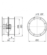 Flansa aspiratie pentru ventilator ELICENT CMP 1000