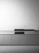 Hota cu aspiratie din Blat FALMEC MONOLITH, L=90cm, Motor Brushless 800 mc/h, Clasa A+++, Sticla Neagra,Touch Control, Sistem de comunicare wireless intre plita si hota Falmec, Iluminare Ambientala