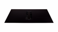 Hota cu aspiratie din blat in recirculare, FALMEC ZERO EASY, L=76cm, Sticla Neagra, Motor 600 m³/h, Plita integrata inductie, Clasa A+, 9 niveluri, Boost,  Control tactil si Slider, Senzor Pan, Blocare pentru copii,  Garantie 5 ani, Fabricatie Italia