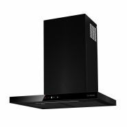 Hota de perete Turbionaire Ama 60 Wall Black, Motor 800 mc/h, Clasa A++, Motor brushless, Finisaj Negru mat, Control Touch, Iluminare LED 4000K, 3 viteze + Boost