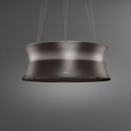 Hota insula cu tehnologie Circle.Tech FALMEC DAMA, Gunmetal 60 cm, 600 mc/h, Filtru Carbon zeo, ILuminat LED, Aspiratie perimetrala cu panou din sticla temperata