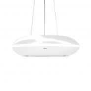 Hota insula FALMEC LOOP 74 cm, Tehnologie Circle.Tech, 600 mc/h, Finisaj alb, Functionare in recirculare,Aspiratie Perimetrala