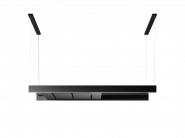 Hota insula Falmec Light, L=120 cm, Filtru Carbon Zeo, Negru Mat, Tehnologie Multi-Air, Fabricatie Italia, Garantie 5 ani, 500mc/h, Iluminare LED, Telecomanda inclusa