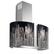 Hota insula FALMEC MANHATTAN LED L=85 cm, 800 mc/h, Aspiratie perimetrala, Garantie 5 ani, Fabricatie Italia