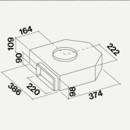 Motor Falmec Piano - o absorbtie - 1000 mc/h 