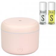 Pachet Turbionaire Rose Inspire, Difuzor de Aroma Puck Blush, Ulei esential Stadler Form Refresh, Ulei esential Stadler Form Relax