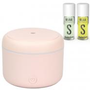 Pachet Turbionaire Rose Inspire, Difuzor de Aroma Puck Blush, Ulei esential Stadler Form Revive, Ulei esential Stadler Form Relax