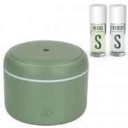 Pachet Turbionaire Green Inspire, Difuzor de Aroma Puck Sage, Ulei esential Stadler Form Refresh, Ulei esential Stadler Form Revive
