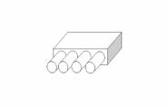 Plenum izolat 920x220x200 mm, Diam lateral=4x160