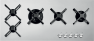 Plita cu 5 arzatoare,1 tripla coroana, Select 1PSP105 100 cm