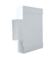 Racord rectangular tip "T" din PVC cu reductie 2x55x220 mm 1x55x110 mm