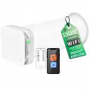 Recuperator de caldura Turbionaire Trend HRV 150 WMW, Conexiune WIFI, Recuperator ceramic, Senzor de umiditate, Telecomanda, Timer, 8 viteze, Mod Sleep, Motor DC Brushless, 150 mm, Funcție Auto, Flux de aer reversibil, Garantie 60 luni